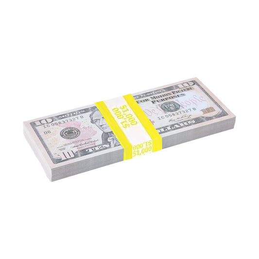 100x $10 Movie Props Money