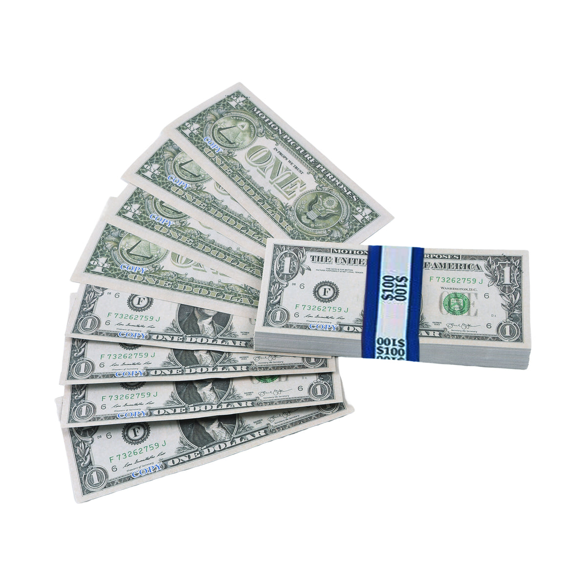 100x $1 Movie Props Money（复制）