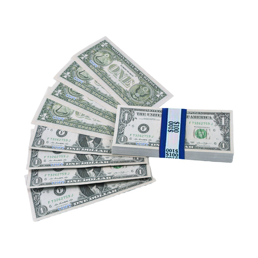 100x $1 Movie Props Money（复制）