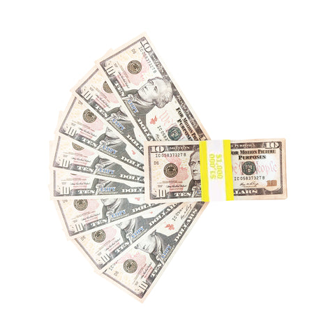 100x $10 Movie Props Money