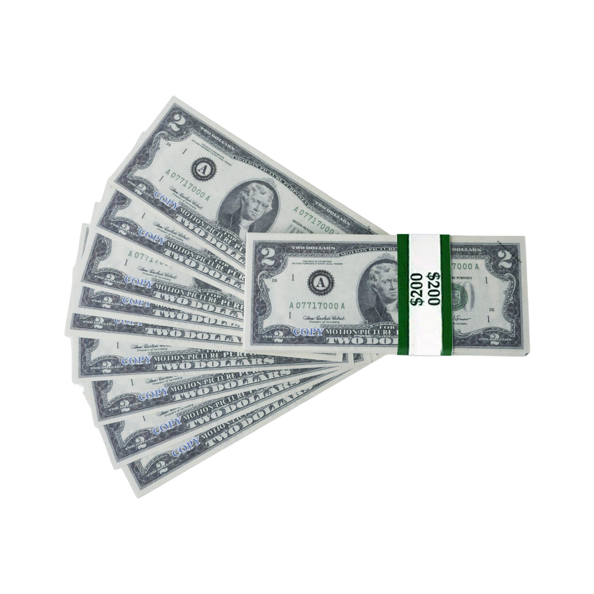 100x $2 Movie Props Money